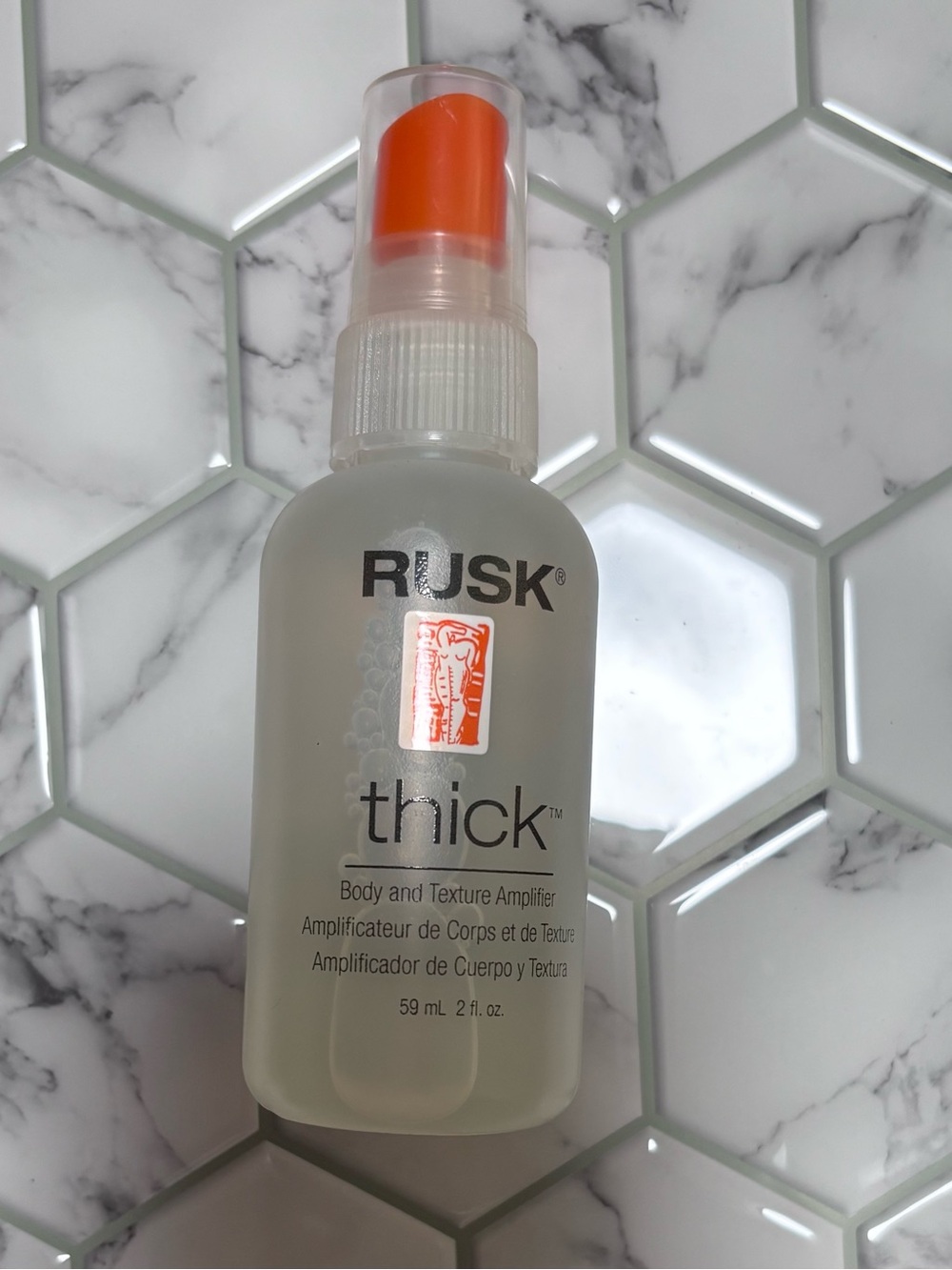 RUSK Thick Body & Texture Amplifier - Orange Spray Cap